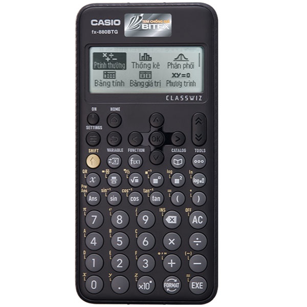 Máy tính Casio FX 880 BTG Màu Đen (Chính hãng 100%) bảo hành 7 năm