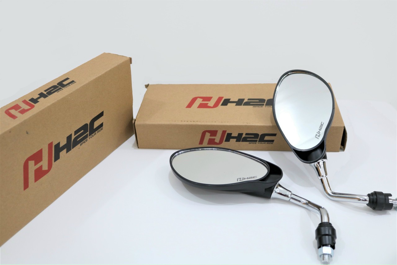 kính chiếu hậu H2C dành cho xe máy(1 cặp)