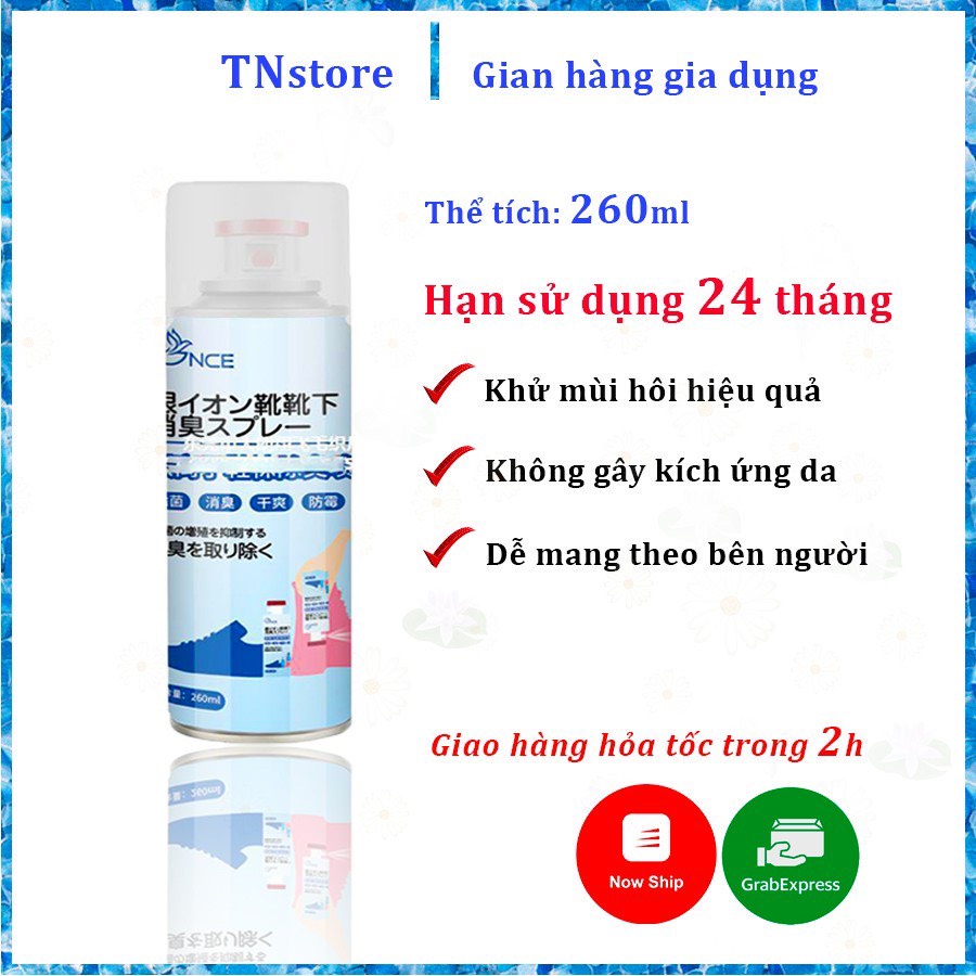 Bình xịt giày chống hôi chân NCE