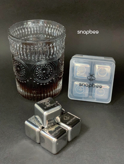 Đá lạnh vĩnh cửu Inox 304 cao cấp Snapbee (hộp 4 )