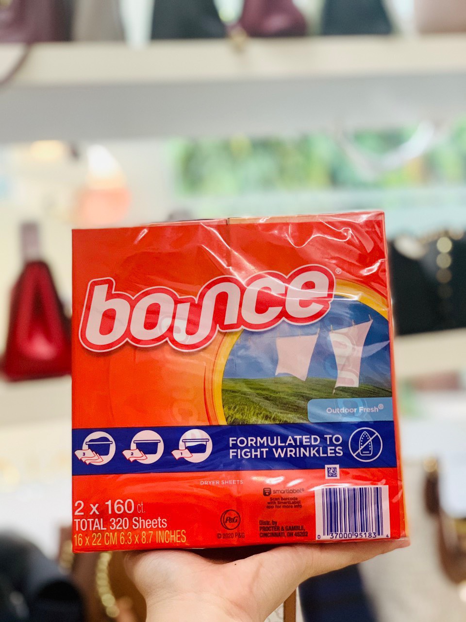 [Tách lẻ] Giấy thơm quần áo Bounce Mỹ