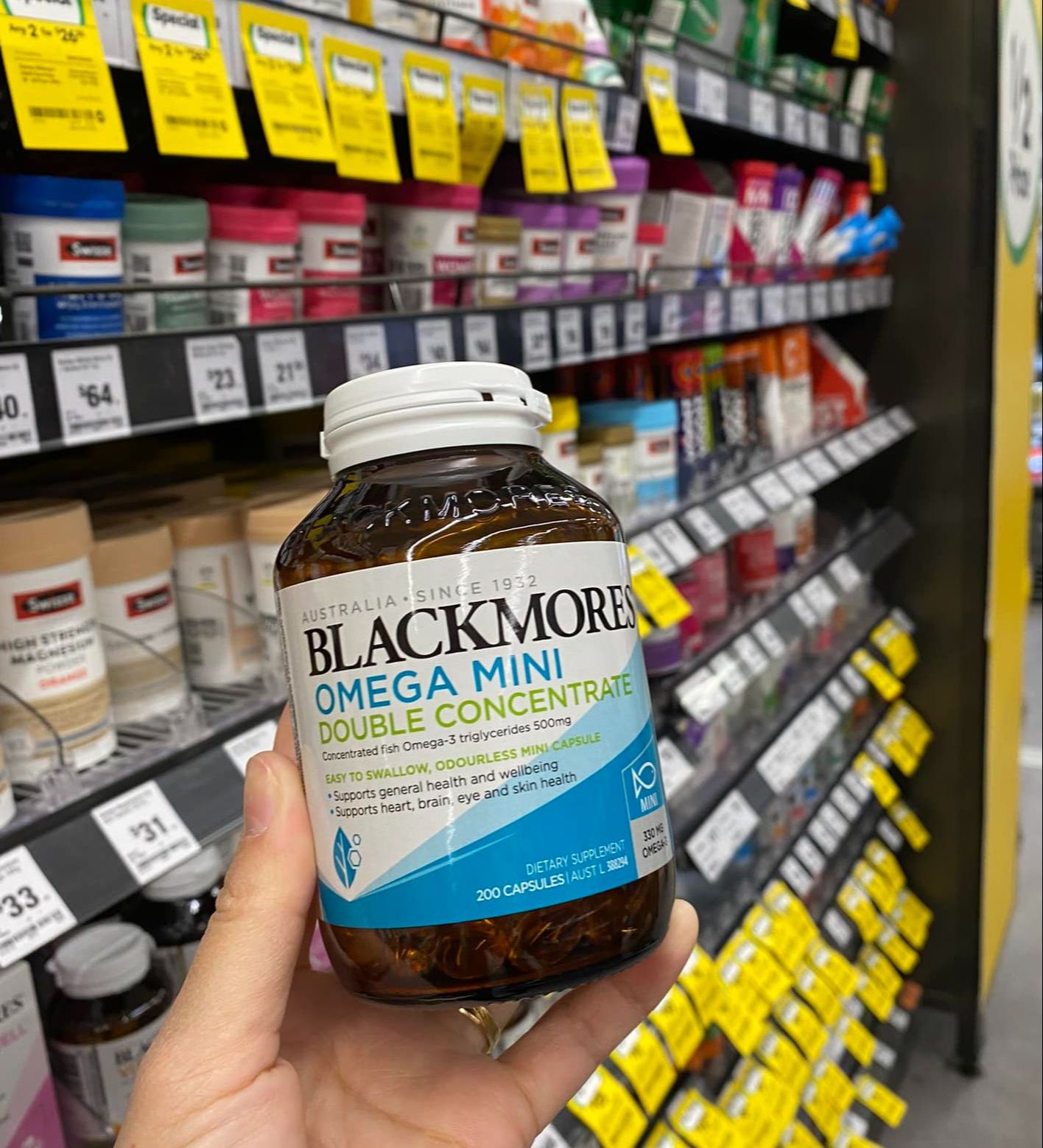 Blackmores Omega Mini Double Concentrate dầu cá