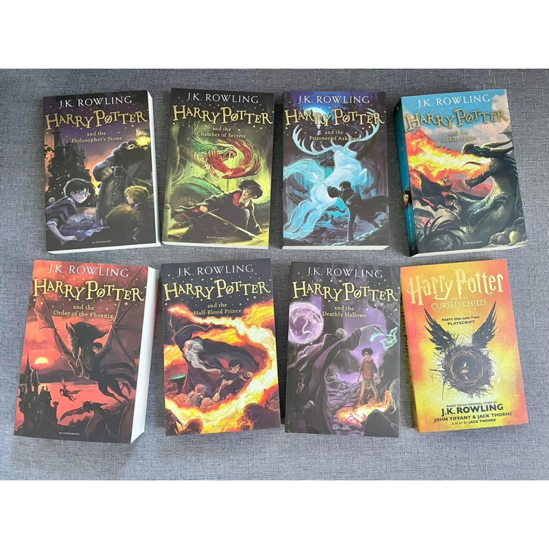 Bộ Nhập Khẩu Tiếng Anh HARRY POTTER 8Q (Như Hình)