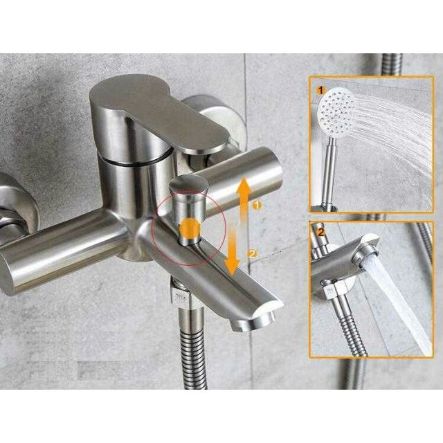 [HCM]Củ Sen Tắm Nóng Lạnh Inox 304 - Củ Sen Tắm - Vòi Sen CS8002 hệ thống tạo bọt khí : thiết kế bộ lọc tiết kiệm nước.
