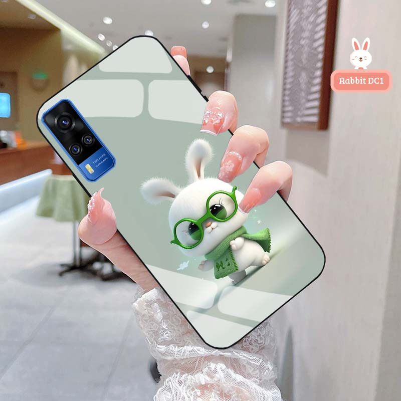 Ốp lưng vivo y51 2020 lưng kính cường lực cao cấp