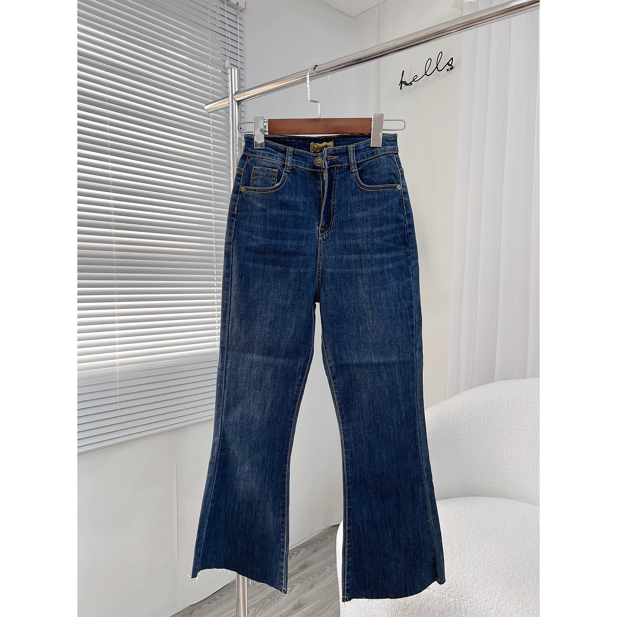 Quần Jean Ống Loe 9 Tấc (Dài 88cm) - Leda