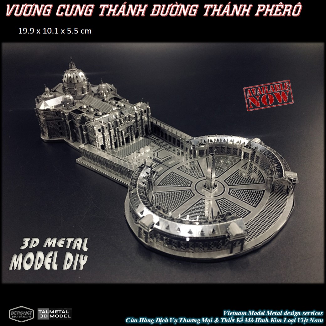 Mô Hình Thánh Đường Nhà Thờ (Kim loại lắp ghép 3D)