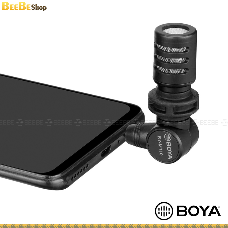BOYA BY-M110 Ultracompact Condenser Microphone with 3.5mm TRRS Plug