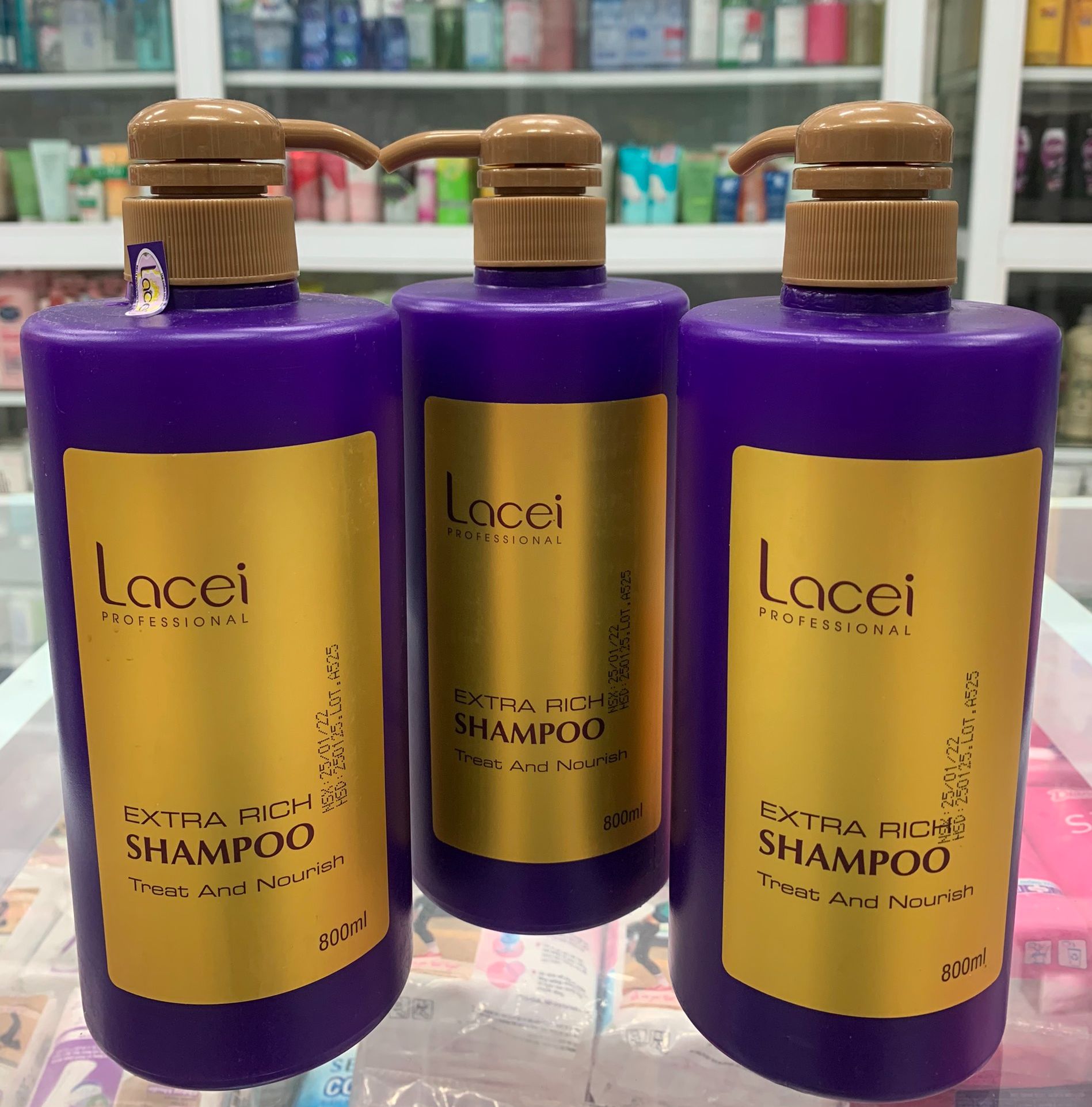 Dầu gội Lacei phục hồi tóc 800ml  (TÍM)
