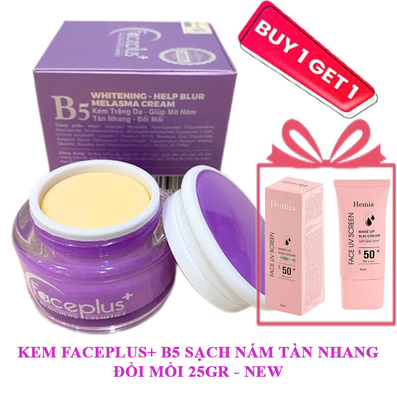 Kem Nám - Tàn Nhang - Đồi Mồi FacePlus+ (15g - 25g) + TẶNG MẶT NẠ