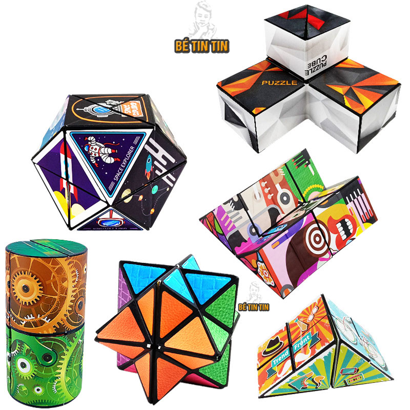 Đồ Chơi Khối Rubik 3D Thay Đổi Hình Dạng Độc Đáo Cho Trẻ Em