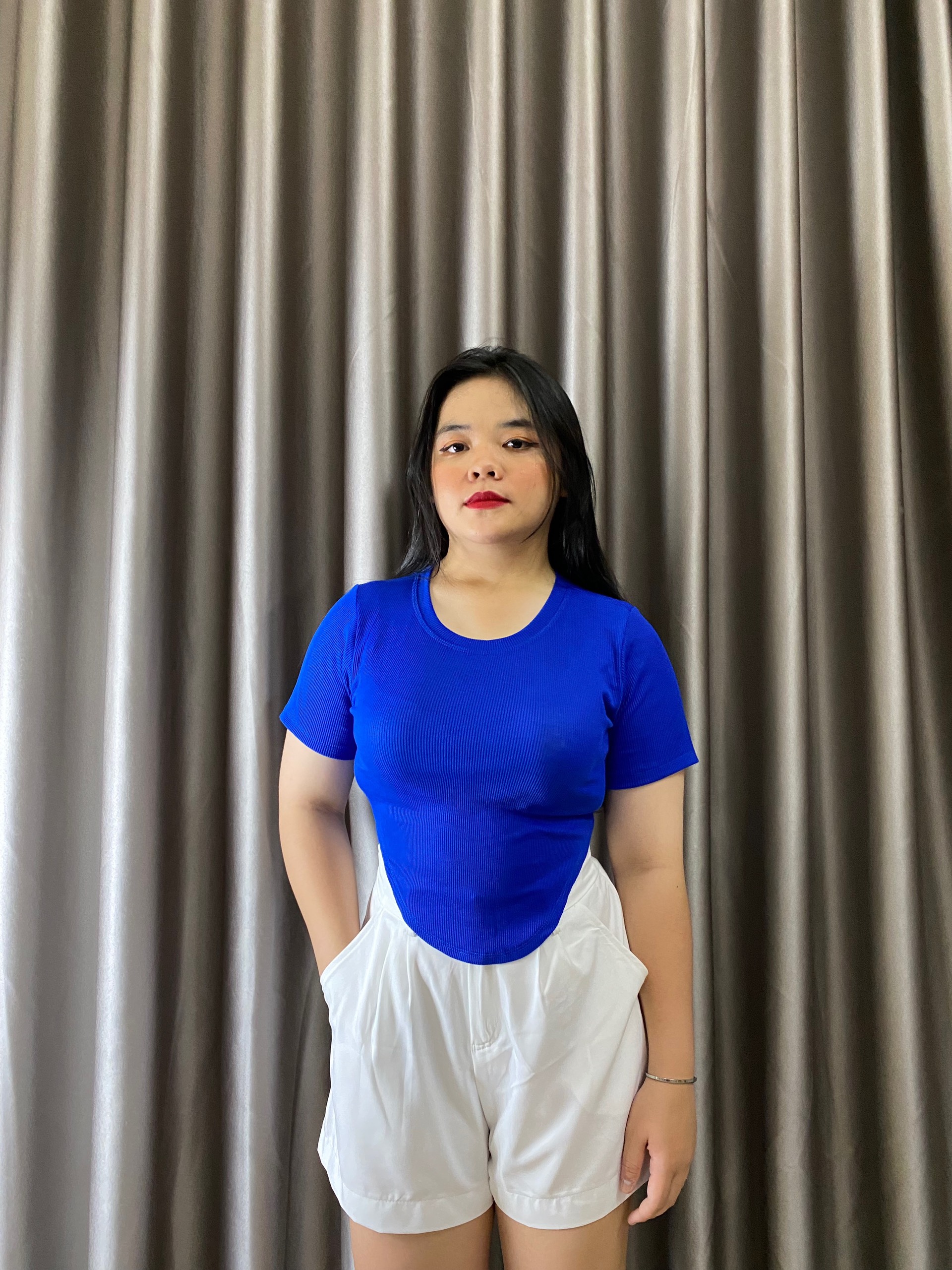BIGSIZE (58-85KG) - QUẦN SHORT NỮ BASIC LƯNG CAO ỐNG RỘNG