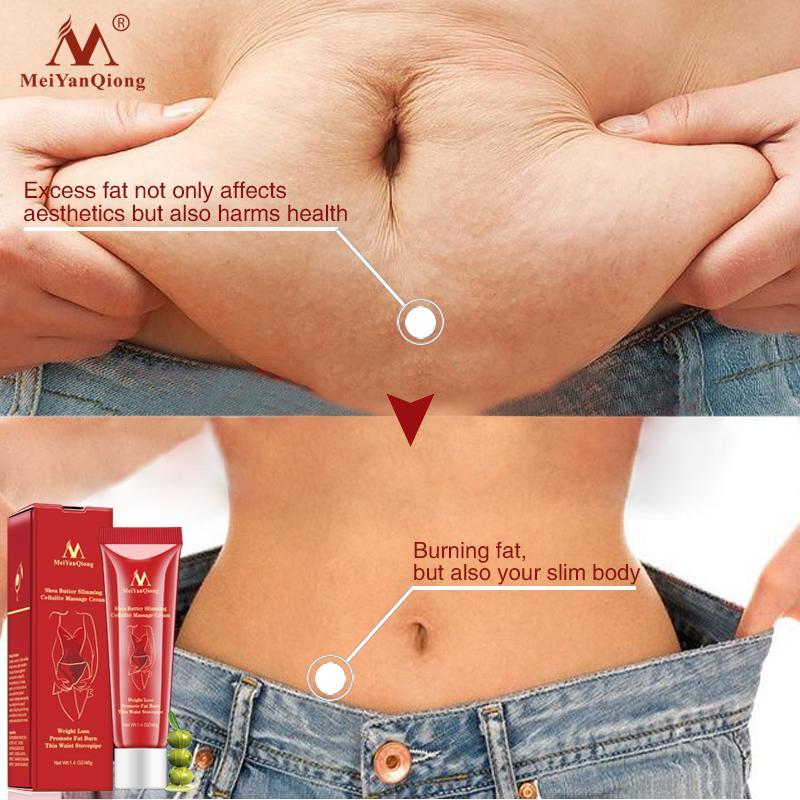 MeiyanQiong slimming Cellulite massage kem Lose Trọng lượng đốt cháy chất béo chăm sóc sức khỏe mỏng eo nhập khẩu