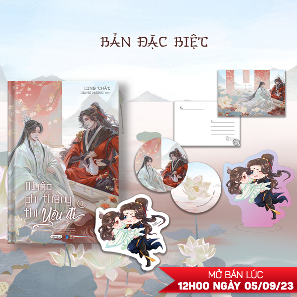 Muốn phi thăng thì yêu đi - tập 1 - bản đặc biệt - bìa cứng - tặng kèm bookmark + postcard + card chibi + standee chibi hologram