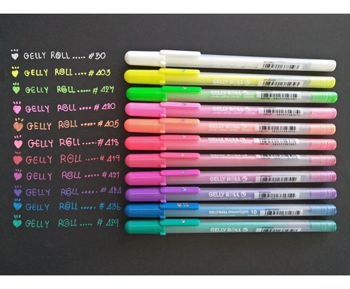 Bút gel Gelly Roll Moonlight Sakura mầu sắc
