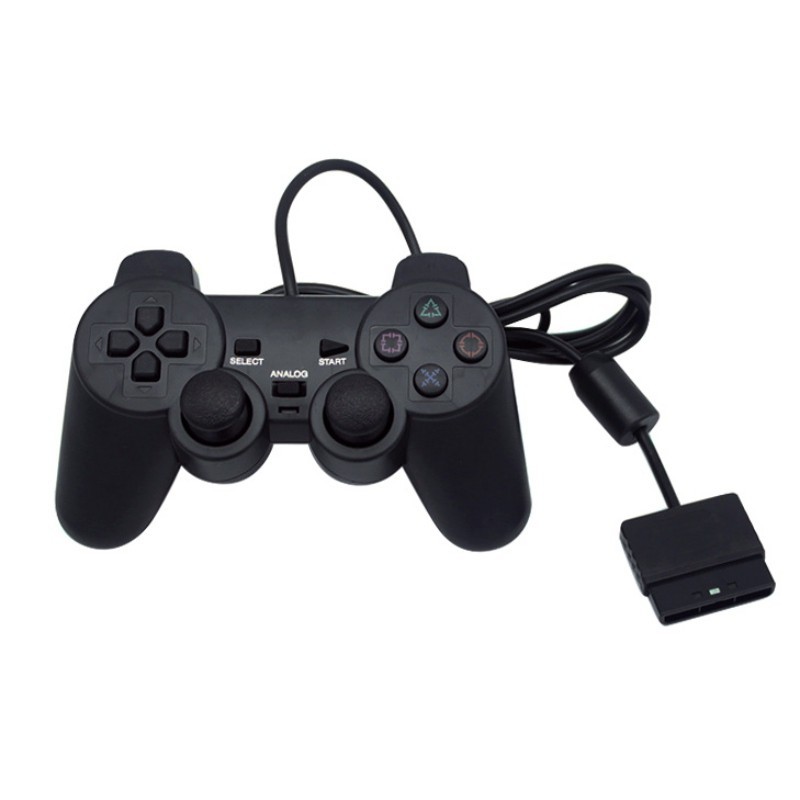 Tay cầm ps2 có rung playstation pc gamepad joystick controller - tương thích với ps1