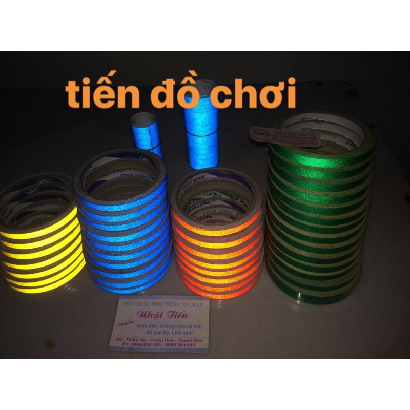 TEM CHỈ DÁN VÀNH TRANG TRÍ XE PHẢN QUANG