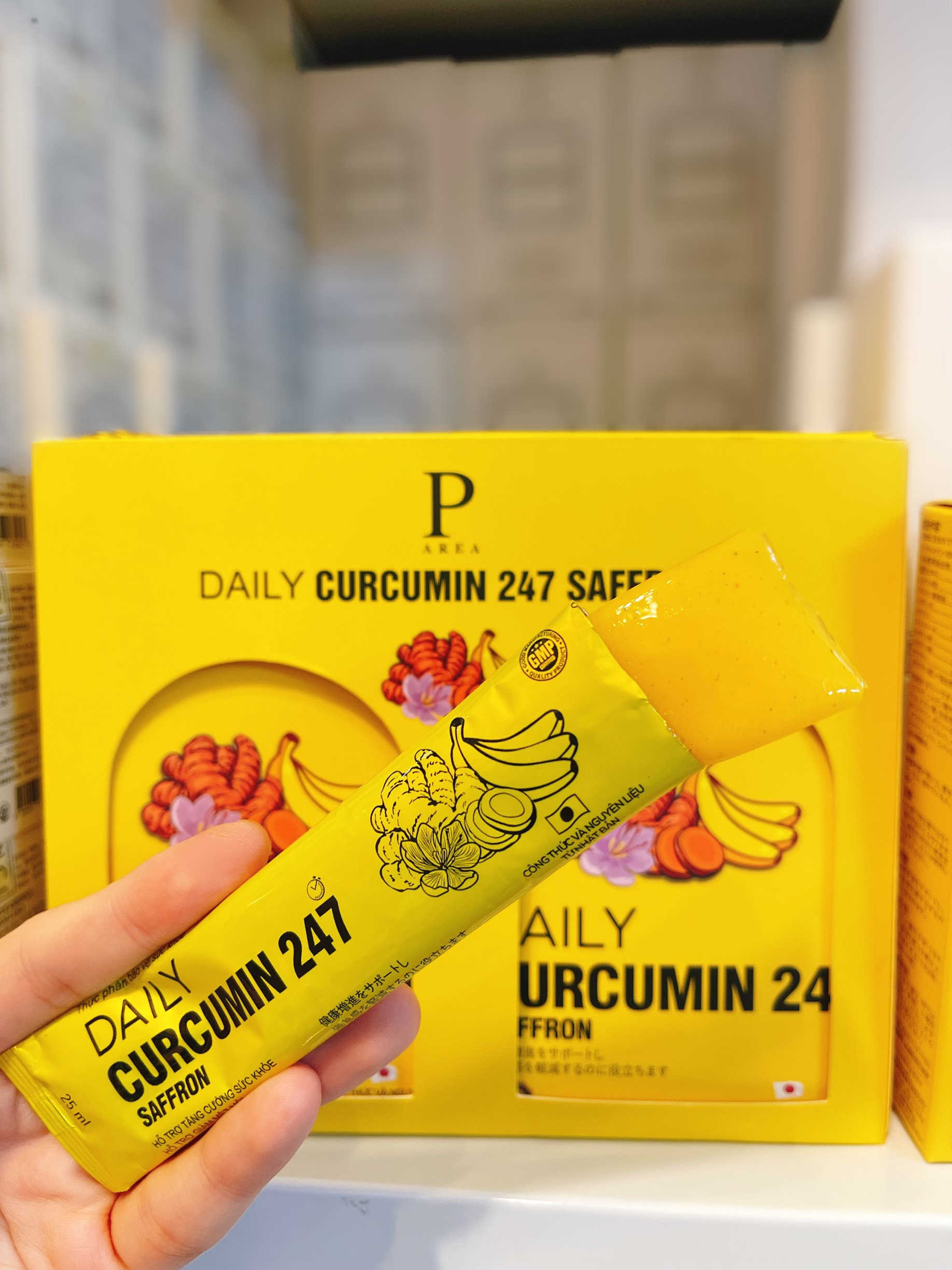 Thạch nghệ saffron 247 vị chuối Nhật Bản