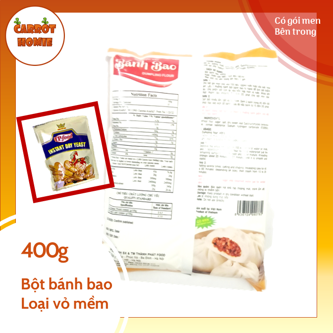 Bột bánh bao vỏ mềm 400g