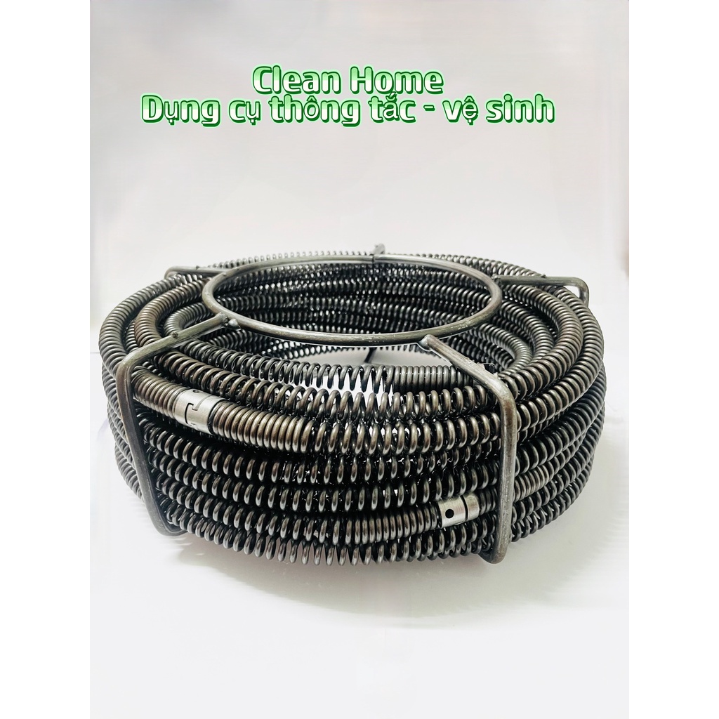 Dây Thông Tắc Cống Lò Xo Phi 16  ( Không bao gồm phụ kiện )