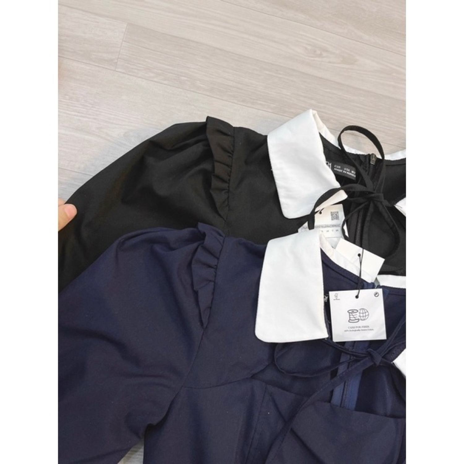 (60-90kg) BIGSIZE MINSTORE.VN ĐẦM CỔ SEN TIỂU THƯ BIGSIZE