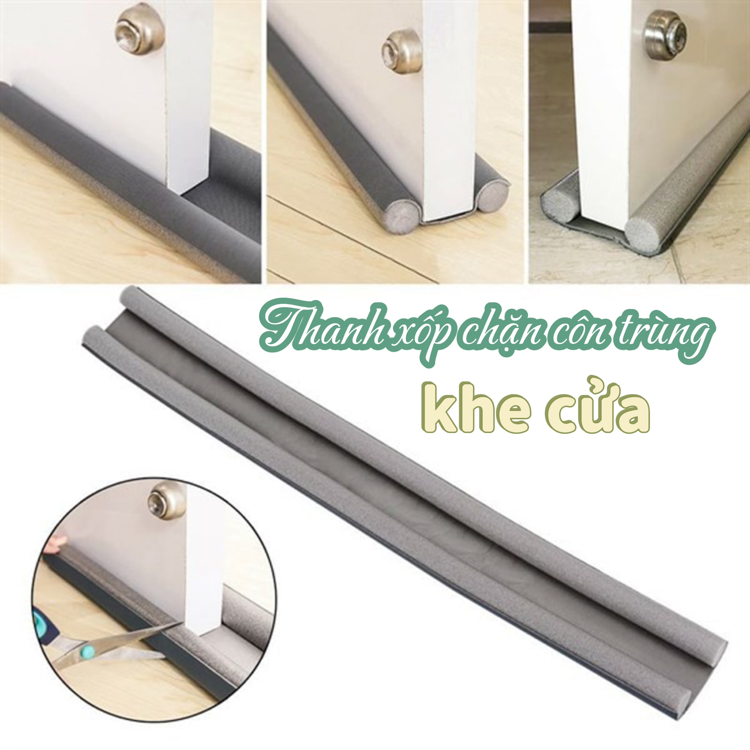 [HCM]Thanh xốp chắn khe cửa chống bụi chống ồn chống thoát hơi máy lạnh