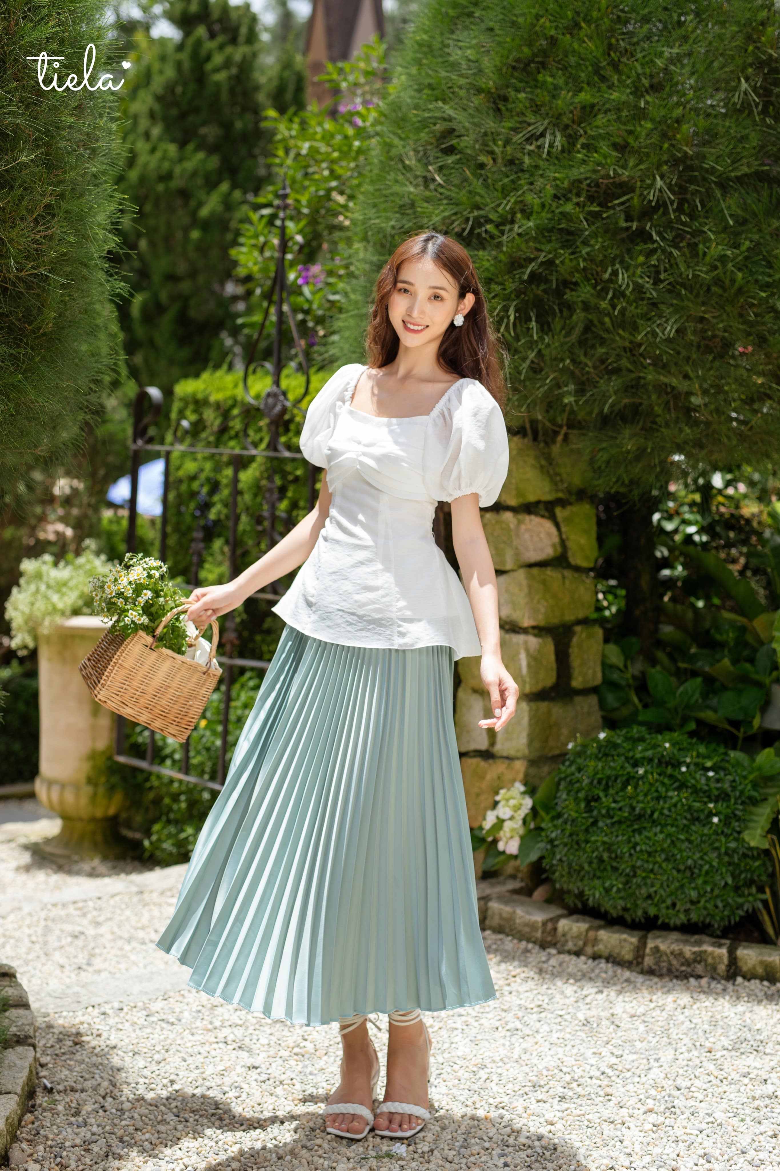TIELA Áo kiểu nhún ngực-Jeny Top