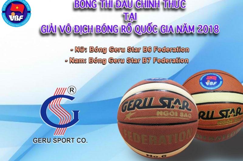Quả bóng rổ da PU Gerustar Federation