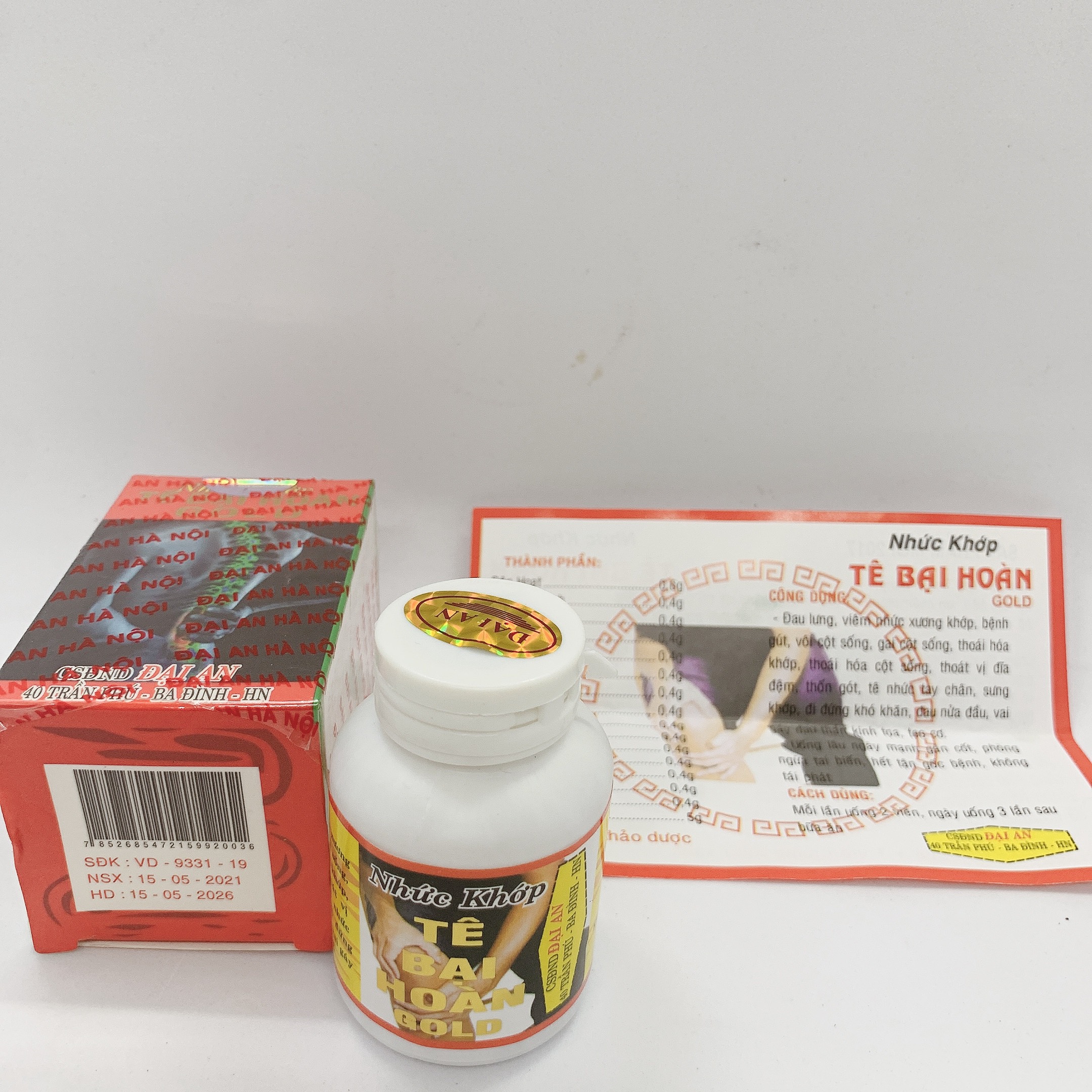 Nhức khớp tê bại hoàn gold (hộp trắng)