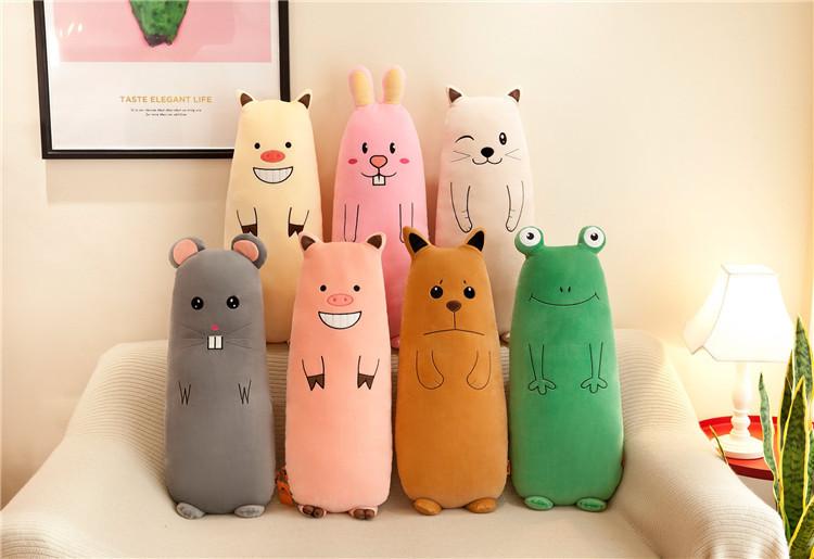 Gối Ôm Hình Thú Dài 70cm Siêu Mềm Cho Em Bé (6 mẫu)