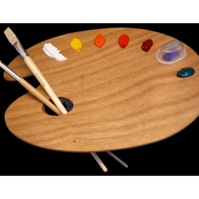 [HCM]KHÂY PHA MÀU VẼ GỖ PALLET, PHA MÀU OVAL,VUÔNG 30x38cm