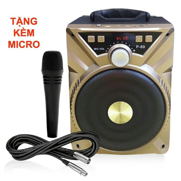 Loa Bluetooth P88 P89 Cực Chất - Tặng 1 Mic Có Dây