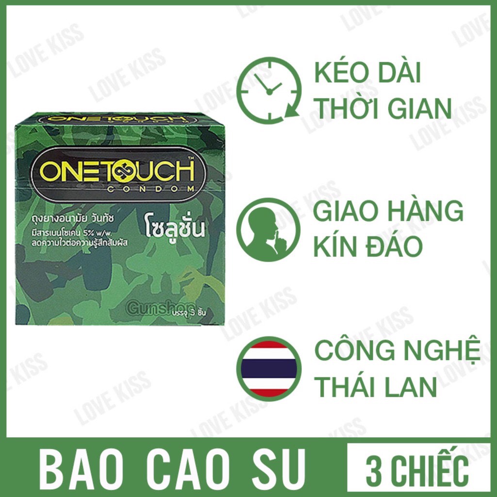 BAO CAO SU SIÊU MỎNG ONETOUCH ULTIMA comdom Hộp 3 chiếc