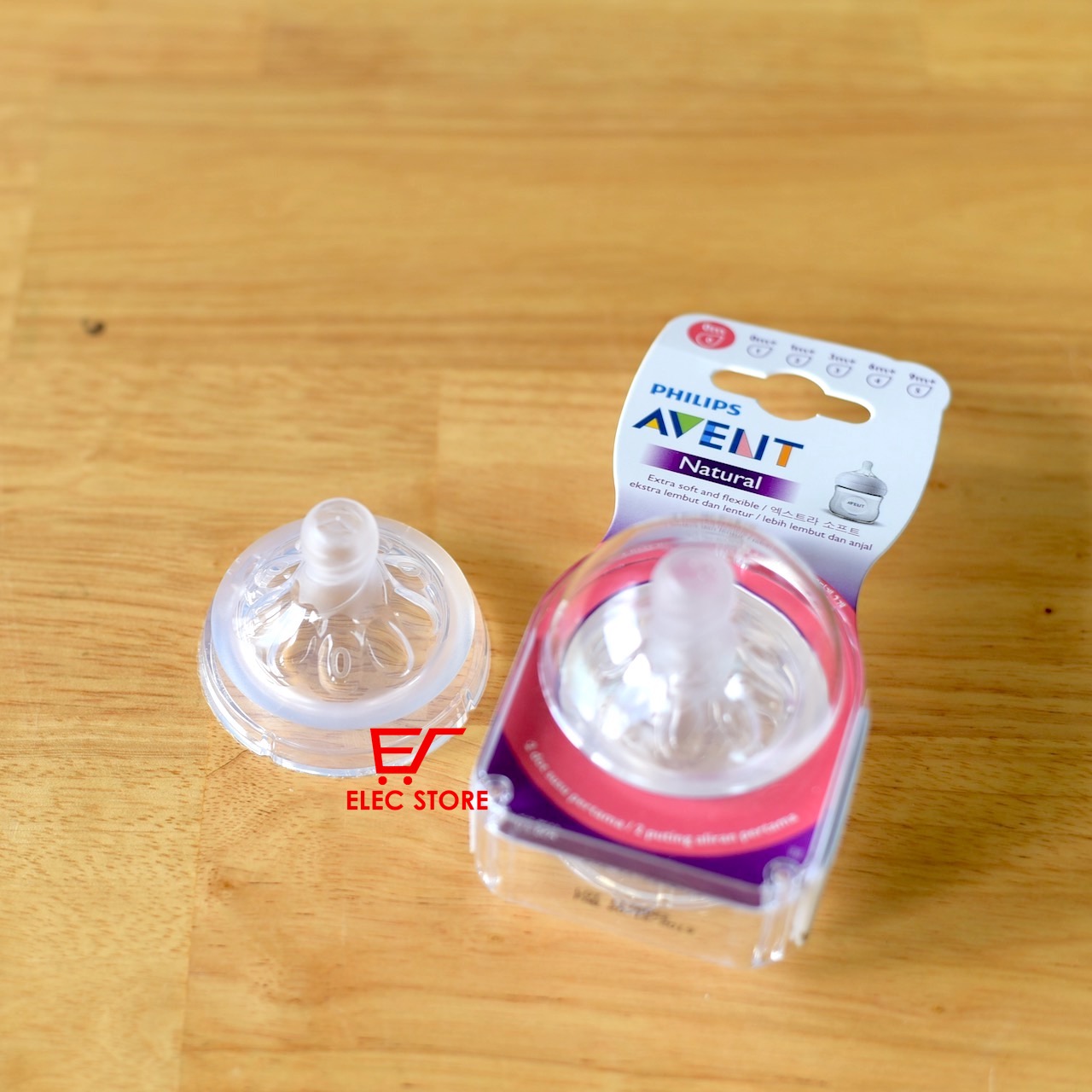 Núm ti thay bình sữa Philips AVENT Natural số 0 [cho bé sơ sinh]