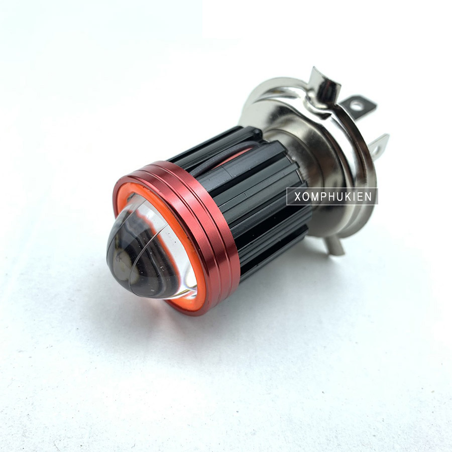 [HCM]Đèn Pha Bi Cầu Có Cos Pha Chân H4 [ Vàng - Trắng ]