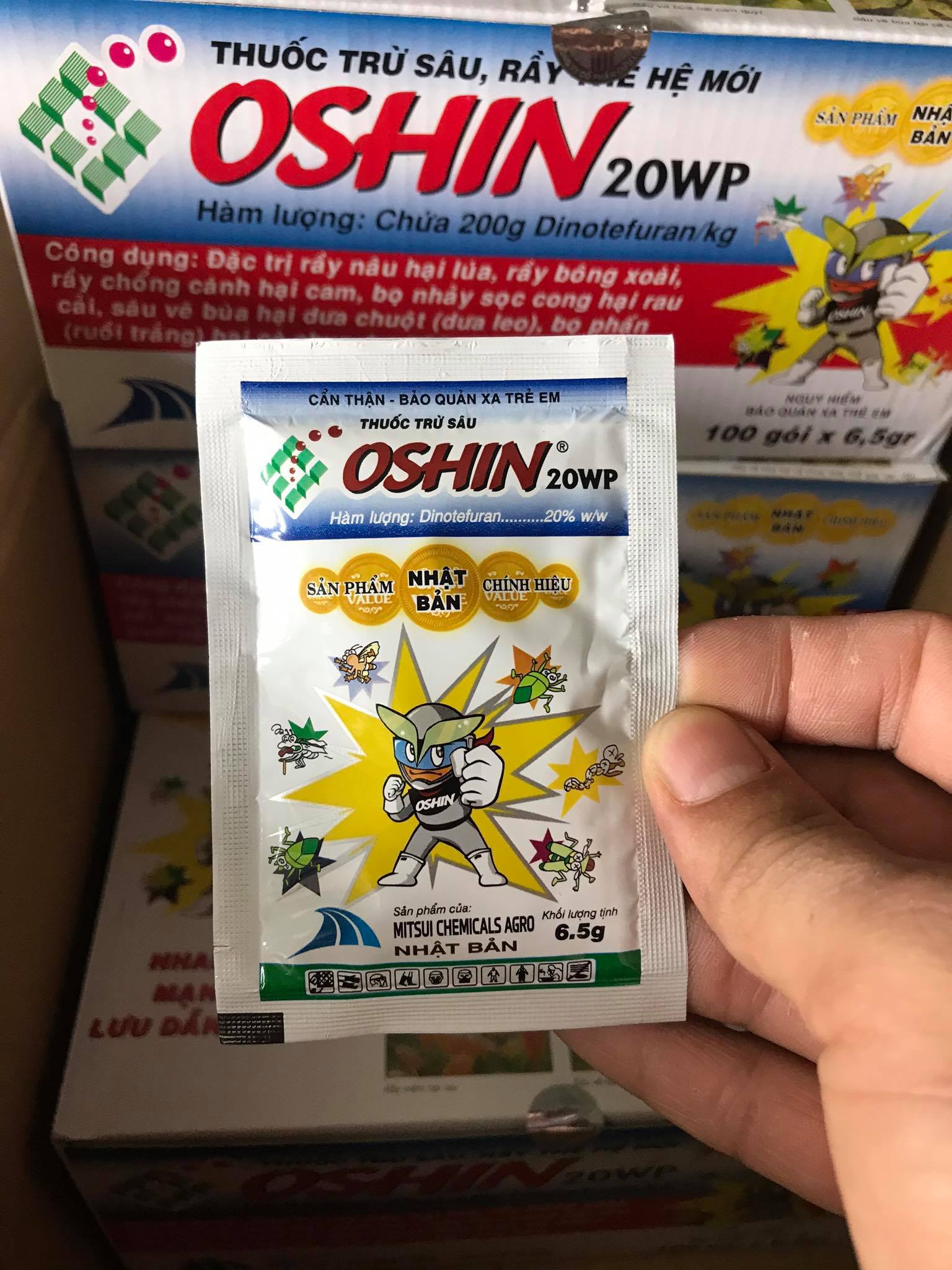OSHIN 20WP – THUỐC TRỪ SÂU, RẦY GÂY HẠI CHO HOA MAI, HOA HỒNG VÀ CÁC LOẠI CÂY TRỒNG (6,5g)