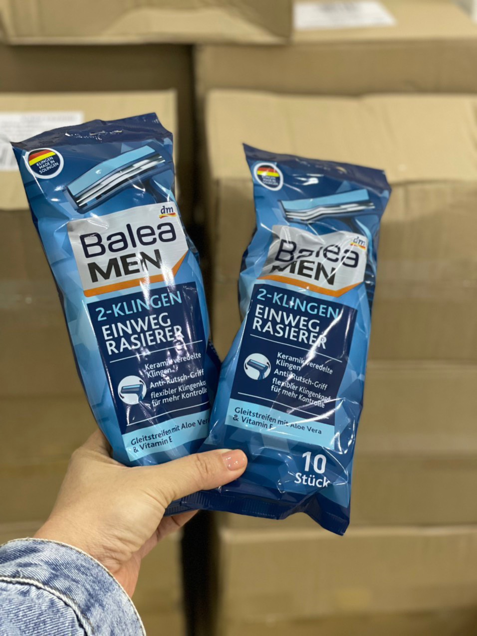 Dao cạo râu Balea Men Đức túi 10 chiếc