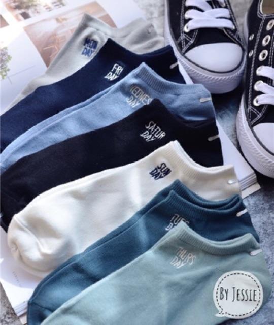 [HCM]Set 7 đôi vớ Tất vớ đôi 7 ngày chất cotton đẹp mịn