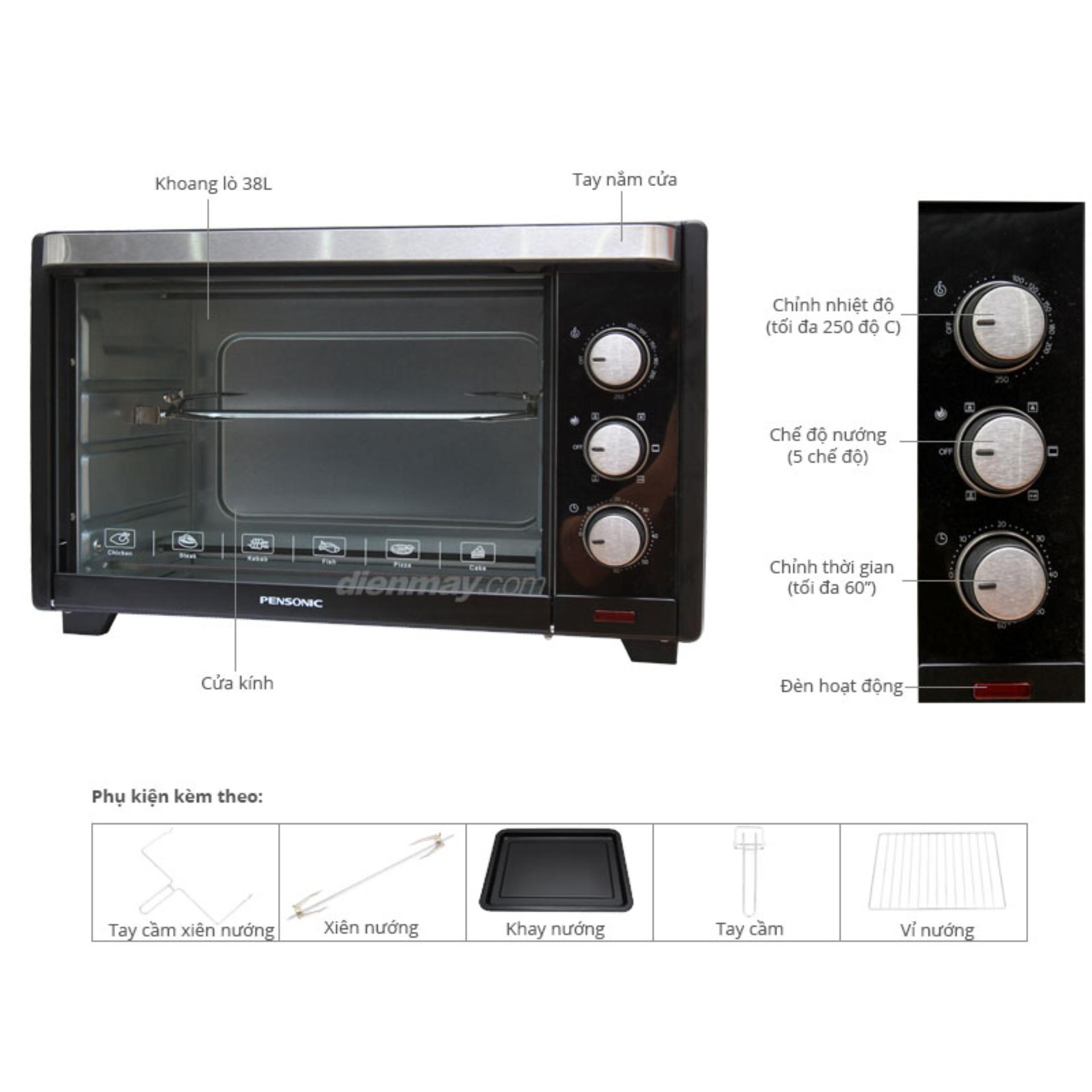 Lò Nướng Pensonic PEO-3801