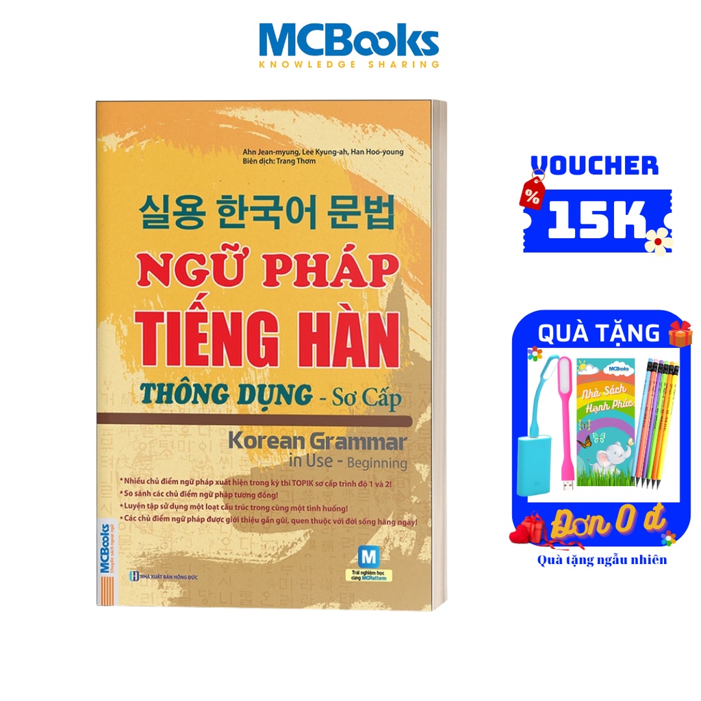 Sách - ngữ pháp tiếng hàn thông dụng – korean grammar in use - mcbooks