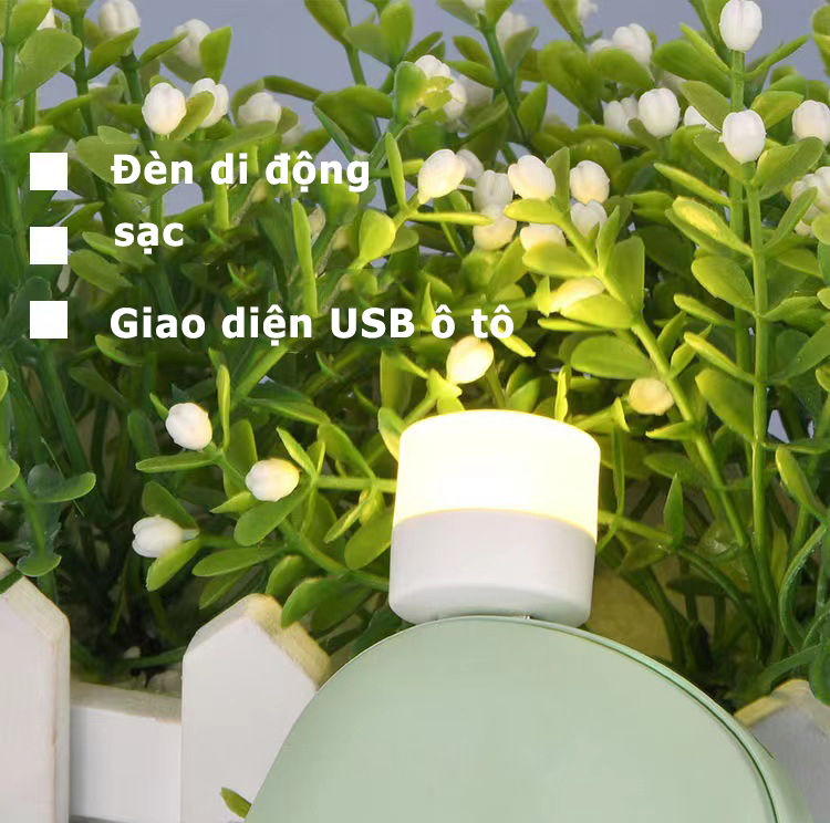 [miễn phí vận chuyển] Đèn USB Đèn ngủ di động Đèn LED tròn Đèn ngủ mini