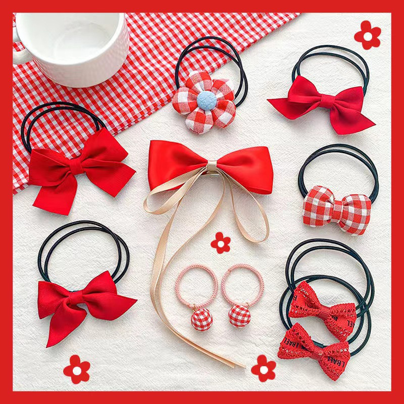 SET TÚI CỘT TÓC DÂY NƠ XINH NHIỀU MÀU SẮC