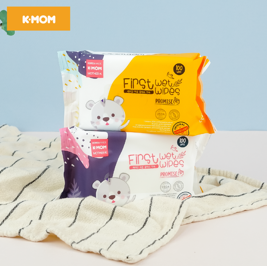 KHĂN ƯỚT CAO CẤP K-MOM HÀN QUỐC (100C)