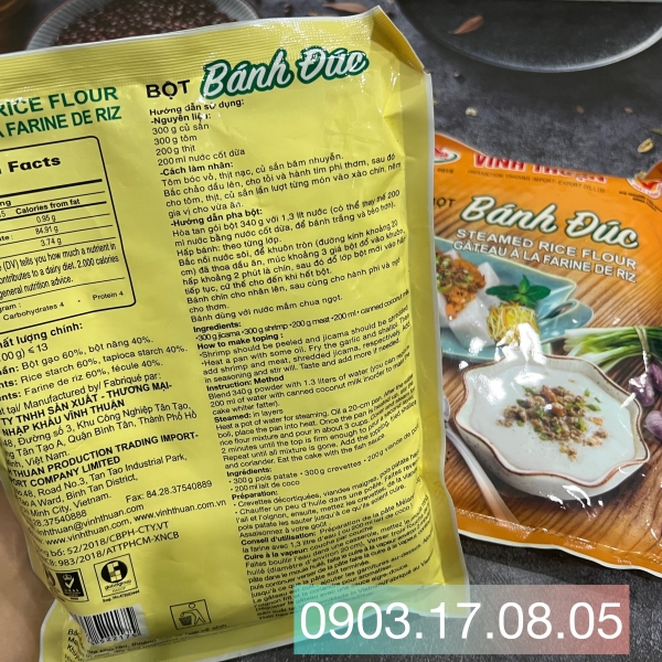 Steamed rice flour Vinh Thuan (340gr)
