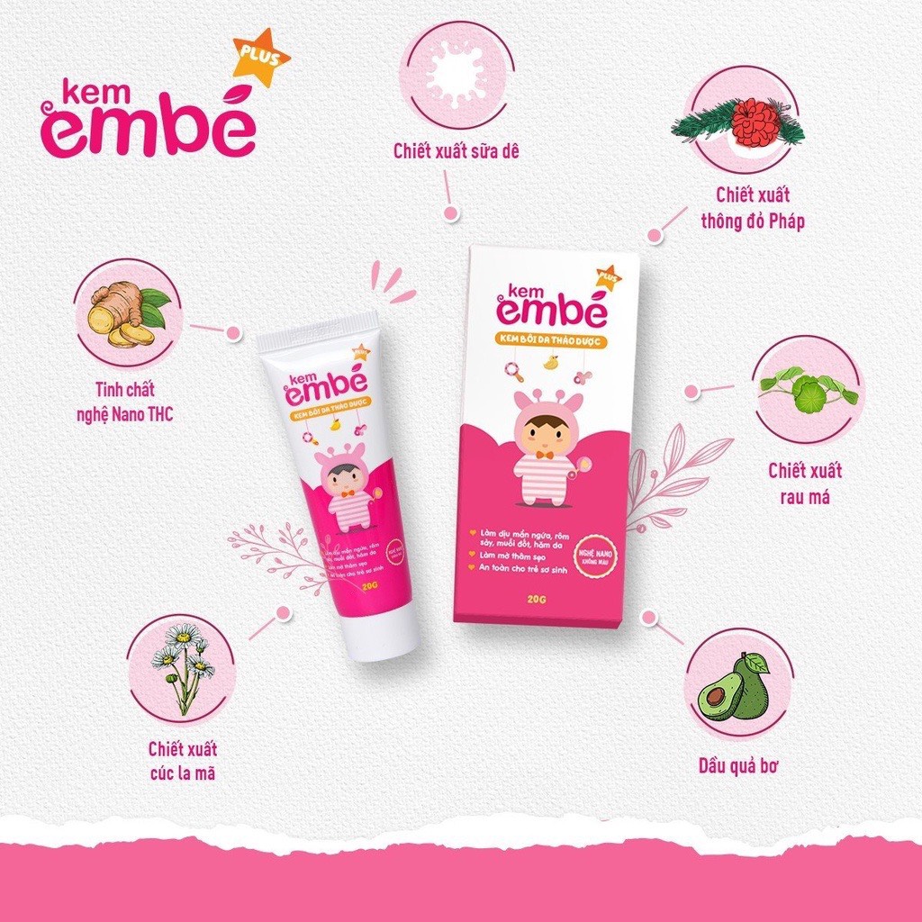 (CHÍNH HÃNG) Kem Em Bé Rôm Sảy Cho Bé - 20g