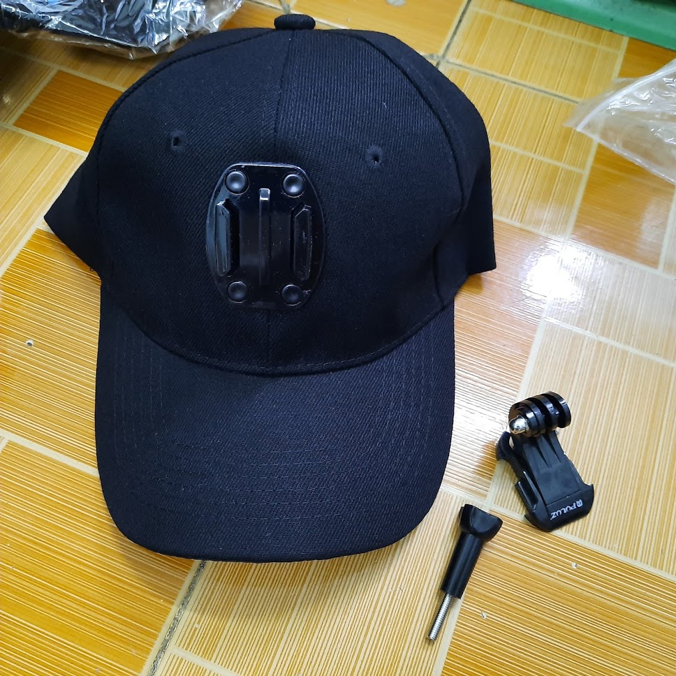 Mũ gắn gopro 10/9/8 7 6 5 và action camera hãng puluz