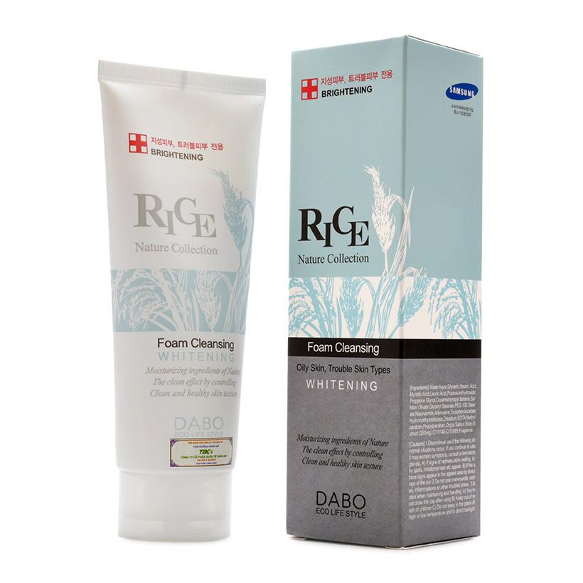 Sữa rửa mặt trắng da dabo gạo cao cấp hàn quốc 150ml