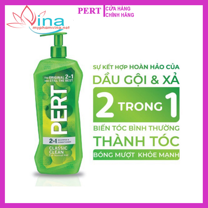 [HCM]Dầu Gội  Xã PERT 2IN1 (Classic Clean) 900ml