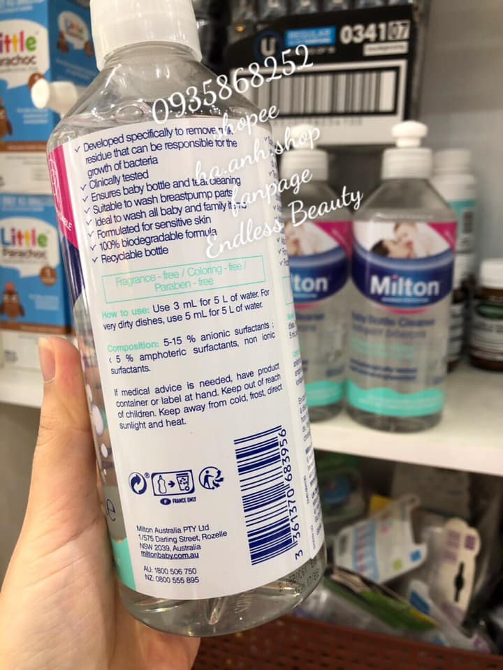 NƯỚC RỬA BÌNH SỮA MILTON 500ML
