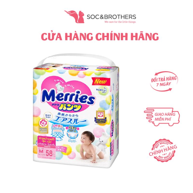 Bỉm quần merries size m58